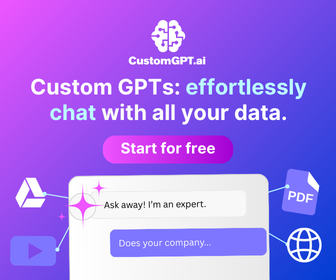 CustomGPT.ai — Chatbots de IA com seus dados. Comece grátis.